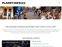 Tablet Screenshot of planetimprov.com